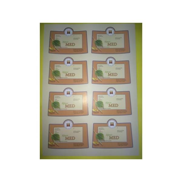 Labels for honey jars – sheet (8 pcs)